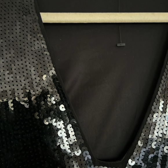 Black Sequin Dress - Picture 3 of 4
